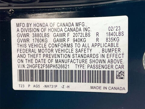 2023 Honda Civic Sport