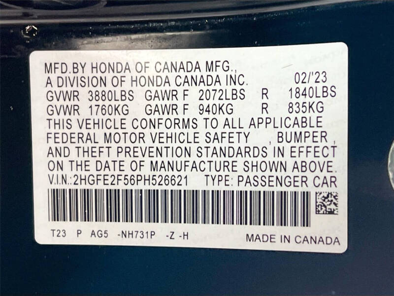 2023 Honda Civic Sport