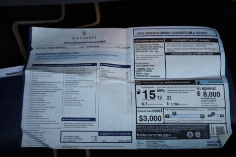 2019 Maserati GranTurismo Sport
