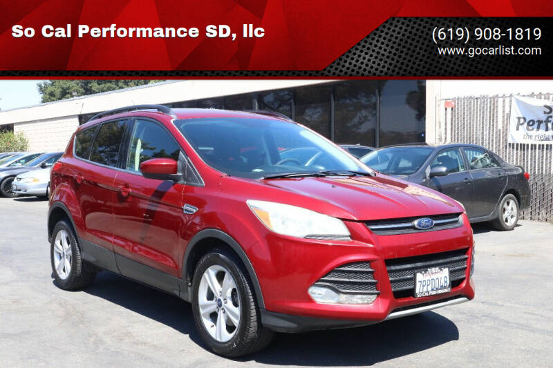 2016 Ford Escape for sale at So Cal Performance SD, llc in San Diego CA