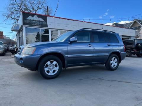 2003 Toyota Highlander for sale at Rocky Mountain Motors LTD in Englewood CO