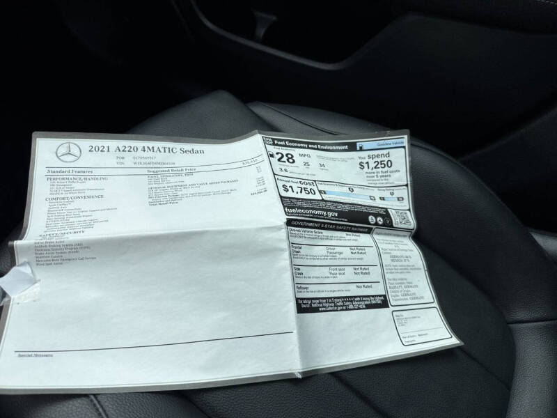 2021 Mercedes-Benz A-Class A 220 4MATIC