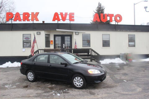 2003 Toyota Corolla for sale at Park Ave Auto Inc. in Worcester MA