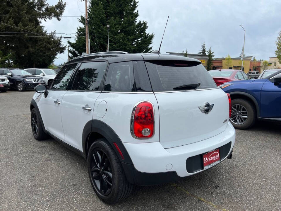 2011 MINI Cooper Countryman for sale at PLATINUM AUTO SALES INC in Lacey, WA