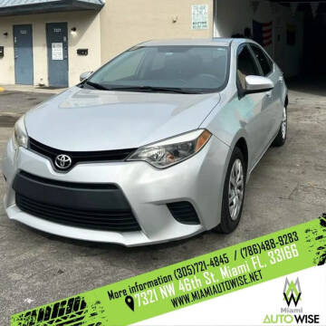 2014 Toyota Corolla for sale at MIAMI AUTOWISE, LLC. in Miami FL