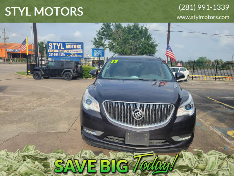 2017 Buick Enclave for sale at STYL MOTORS in Pasadena TX