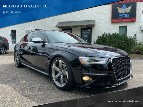 2014 Audi S4 for sale at METRO AUTO SALES LLC in Lino Lakes MN