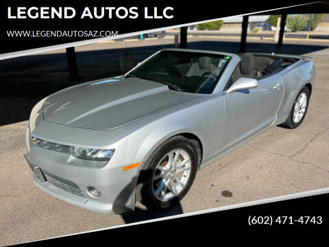 2014 Chevrolet Camaro for sale at LEGEND AUTOS LLC in Youngtown AZ