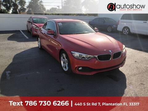 2015 BMW 4 Series for sale at AUTOSHOW SALES & SERVICE in Plantation FL