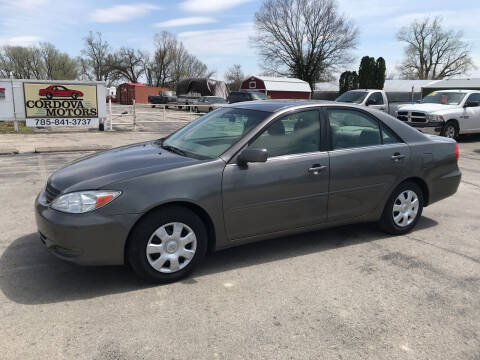 2002 Toyota Camry for sale at Cordova Motors in Lawrence KS