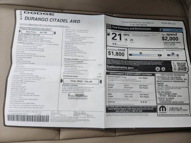 2019 Dodge Durango Citadel