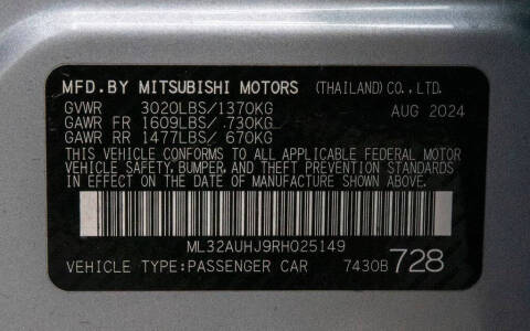 2024 Mitsubishi Mirage ES