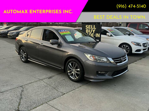 2014 Honda Accord for sale at AUTOMAX ENTERPRISES INC. in Roseville CA