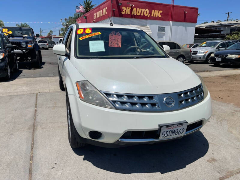 2006 Nissan Murano for sale at 3K Auto in Escondido CA