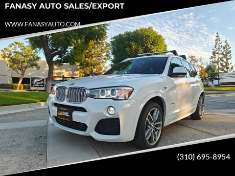 2015 BMW X3 for sale at FANASY AUTO SALES/EXPORT in Yorba Linda CA