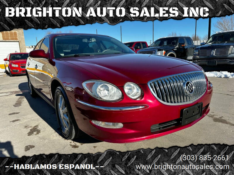 2008 Buick LaCrosse for sale at BRIGHTON AUTO SALES INC in Brighton CO