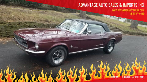1967 Ford Mustang for sale at Advantage Auto Sales & Imports Inc in Loves Park IL