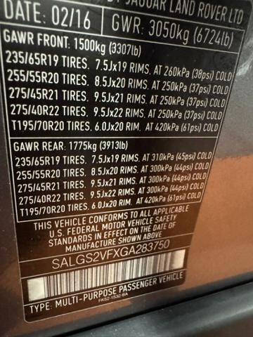 2016 Land Rover Range Rover HSE