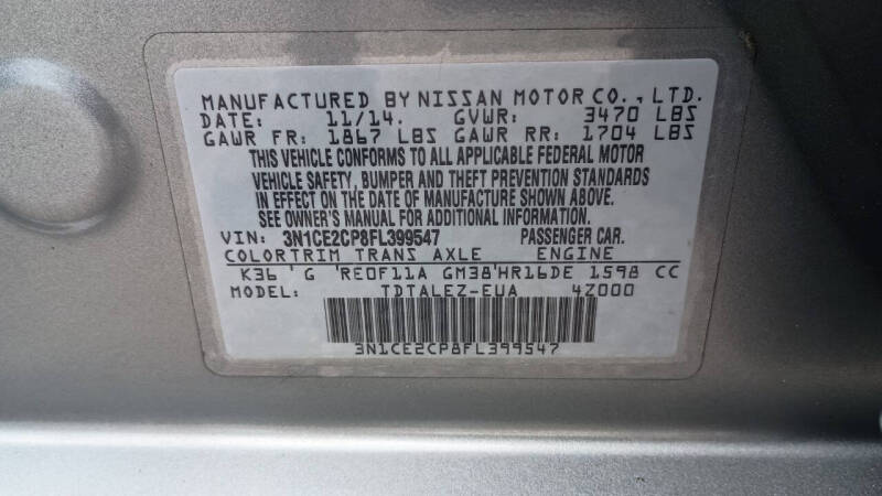 2015 Nissan Versa Note SL