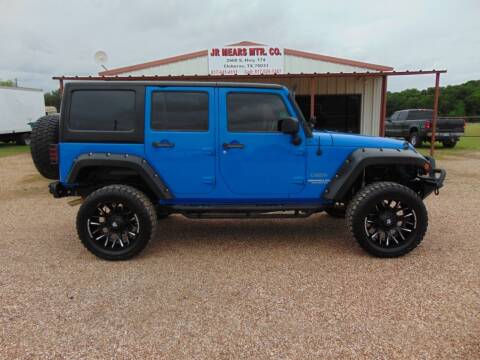 2012 Jeep Wrangler Unlimited for sale at Jacky Mears Motor Co in Cleburne TX