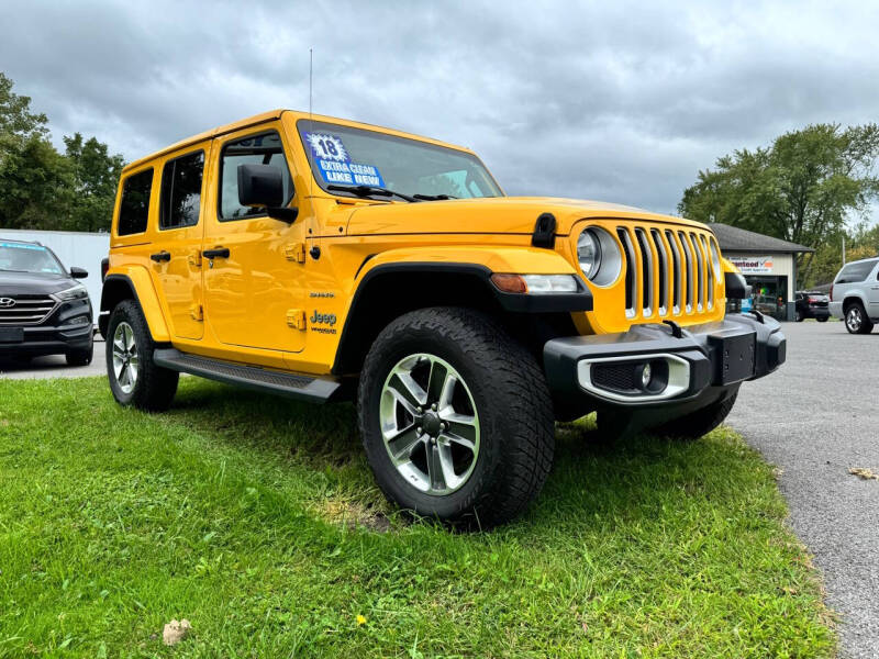 2018 Jeep Wrangler Unlimited for sale at CHAMPION CAR CENTER in Canastota NY