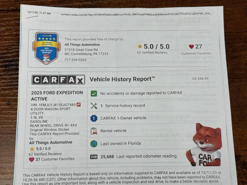 2025 Ford Expedition Active