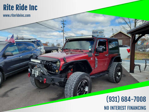 2011 Jeep Wrangler for sale at RITE RIDE INC. - Rite Ride Inc 2 in Shelbyville TN