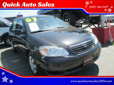 2007 Toyota Corolla for sale at Quick Auto Sales in Ceres CA