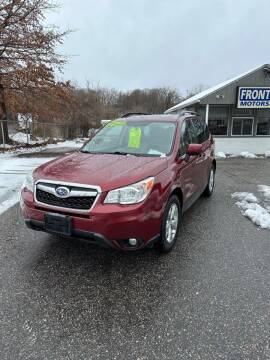 2015 Subaru Forester for sale at Frontline Motors Inc in Chicopee MA