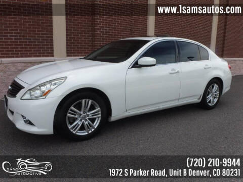 2012 Infiniti G37 Sedan for sale at SAM'S AUTOMOTIVE in Denver CO