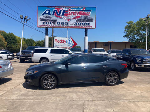 2017 Nissan Maxima for sale at ANF AUTO FINANCE in Houston TX