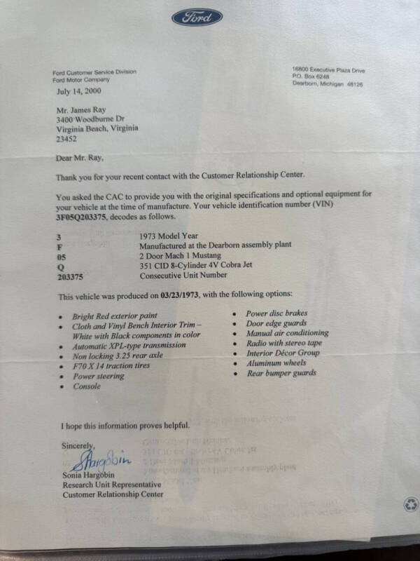 1973 Ford Mustang