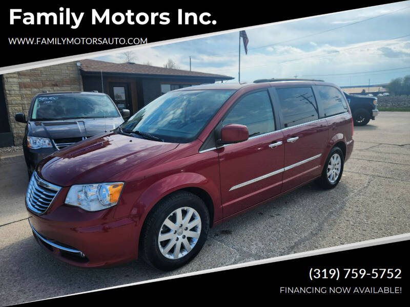2016 Chrysler Town and Country for sale at Family Motors Inc. in West Burlington IA