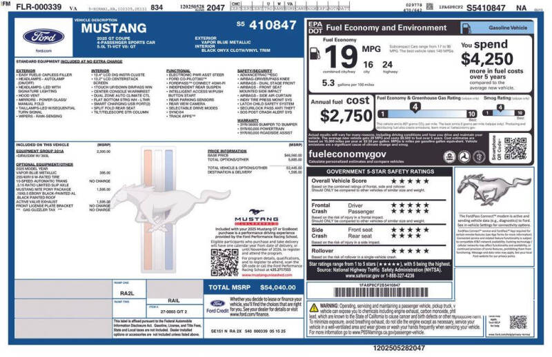 2025 Ford Mustang GT