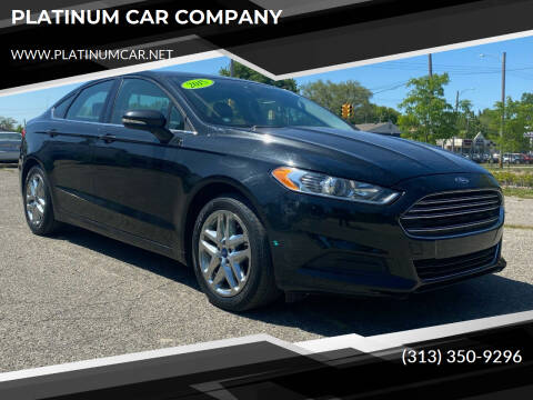 2015 Ford Fusion for sale at PLATINUM CAR COMPANY in Detroit MI