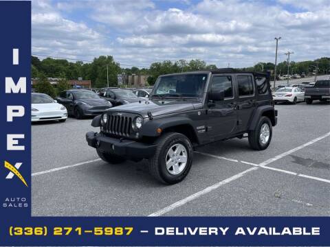 2018 Jeep Wrangler JK Unlimited for sale at Impex Auto Sales in Greensboro NC