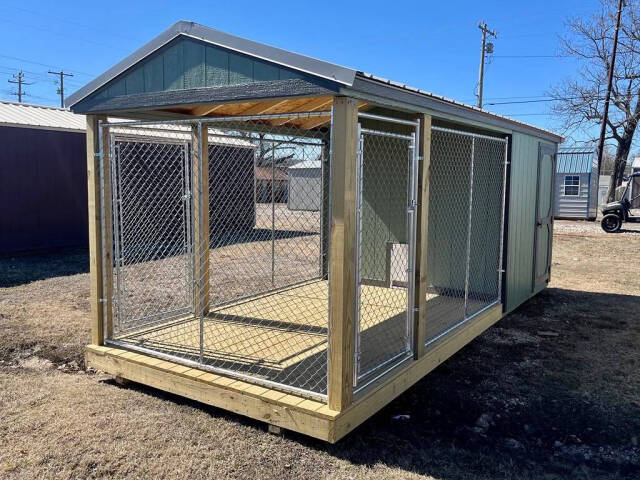 Burnett Affordable Buildings 8x20 Dog Kennel Image