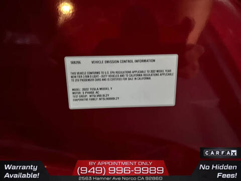 2022 Tesla Model Y Long Range