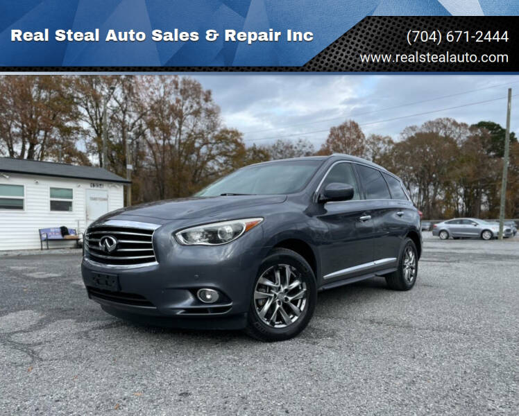 2013 Infiniti JX35 for sale at Real Steal Auto Sales & Repair Inc in Gastonia NC