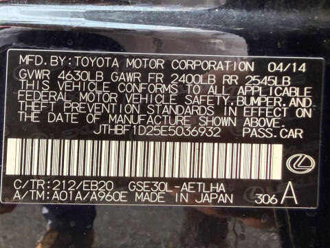2014 Lexus IS 250