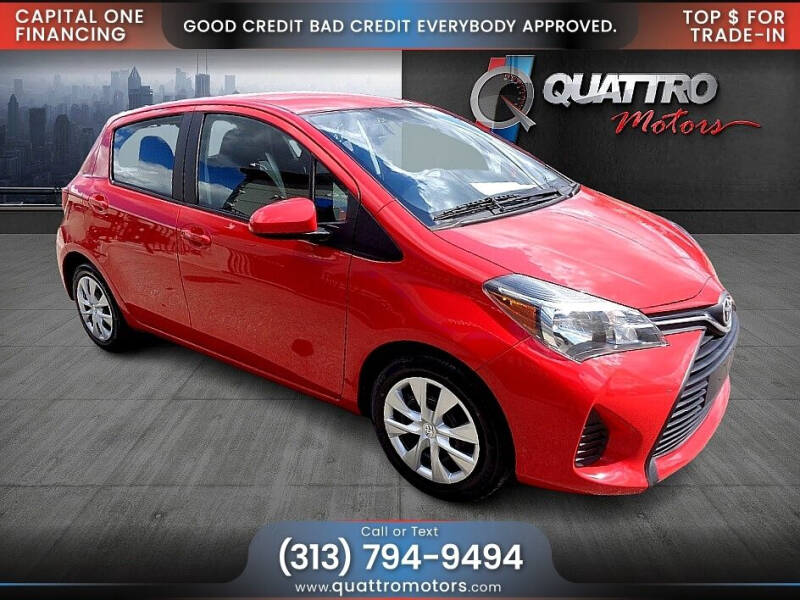2015 Toyota Yaris for sale at Quattro Motors in Redford MI