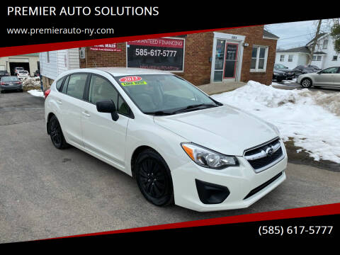2013 Subaru Impreza for sale at PREMIER AUTO SOLUTIONS in Spencerport NY