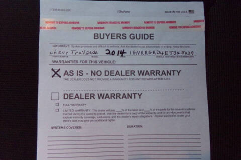 2014 Chevrolet Traverse LT