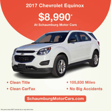 2017 Chevrolet Equinox for sale at Schaumburg Motor Cars in Schaumburg IL