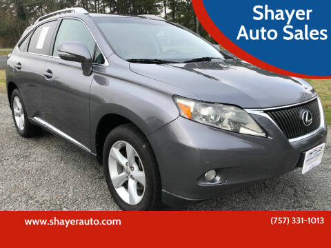 2012 Lexus RX 350 for sale at Shayer Auto Sales in Cape Charles VA