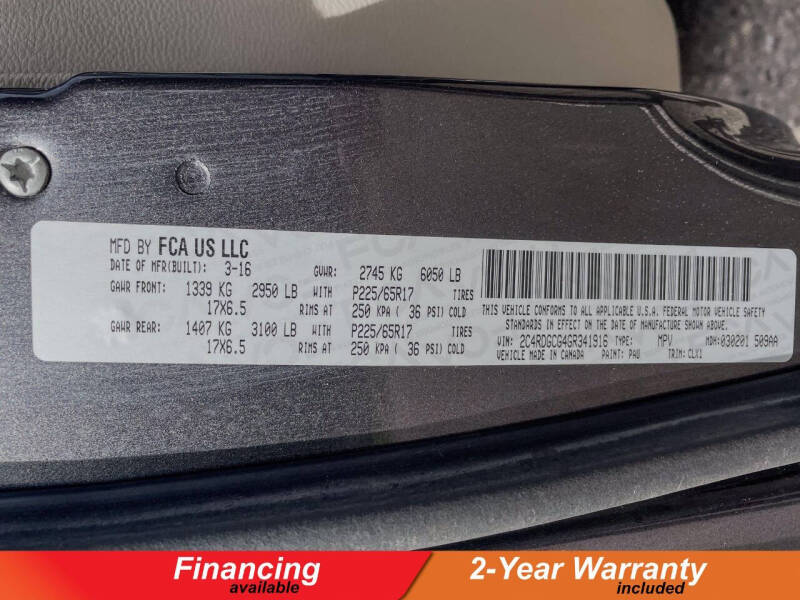 2016 Dodge Grand Caravan SXT