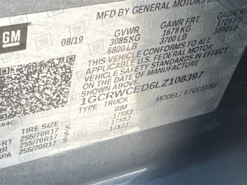 2020 Chevrolet Silverado 1500 LT