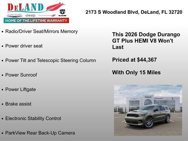 2026 Dodge Durango GT HEMI Plus