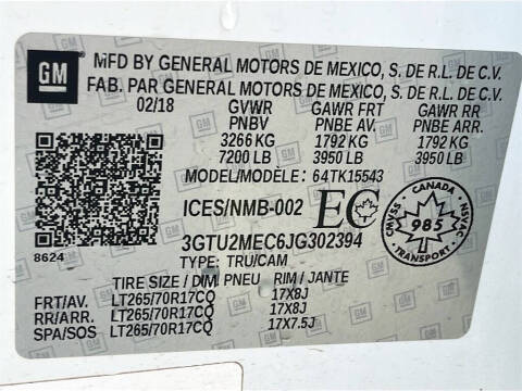 2018 GMC Sierra 1500