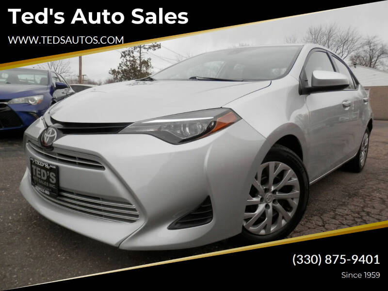 2019 Toyota Corolla for sale at Ted's Auto Sales in Louisville OH